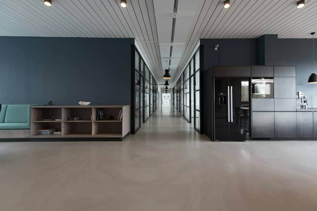 Clean, bright commercial office interior
